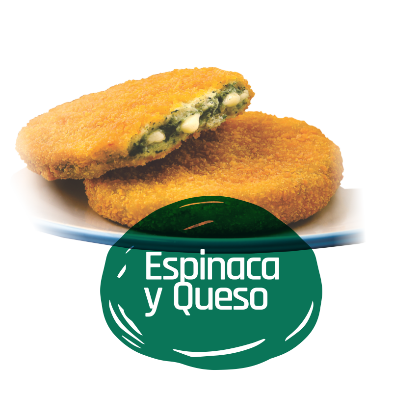 Medallones con Espinaca y queso x 1Kg